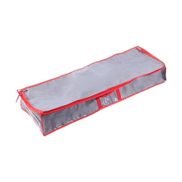 Lipstore Gift Wrap Organizer Bag Wrapping Paper Storage Container for Xmas Decorations Gray