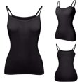 thumbnail image 2 of Women Tank Tops With Built In Bra Adjustable Spaghetti Strap Sleeveless Padded Camisole Tops Basic Undershirts, 2 of 9