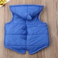 thumbnail image 4 of MesaSe Baby Solid Color Dinosaur Padded Sleeveless Zipper Hooded Waistcoat, 4 of 6