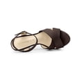 thumbnail image 4 of BLISSFUL STEP Women's Platform Chunky Heels Ankle Strap Sandals Coffee (Size 9), 4 of 6