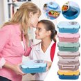 thumbnail image 4 of Cameland Stainless Steel Lunch Box Office Worker Student Lunch Box Sealed Lunch Box with Soup Bowl Student Tableware Compartment Insulation Lunch Box, 4 of 4