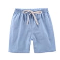 thumbnail image 4 of RXIRUCGD 2025 Summer Clothes for Kids 2PC Children's Summer Solid Casual Sports Shorts With Drawstring For Kids, 4 of 8