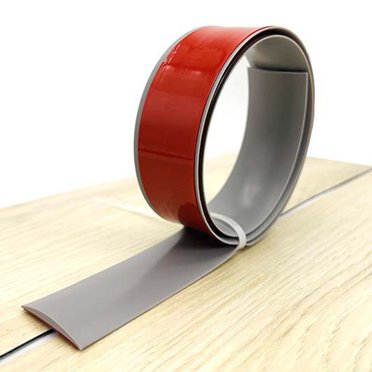 Bande de Transition Plate en Pvc Autocollante pour Plancher, Bande Séparatrice de Porte pour Plancher Stratifié