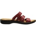 thumbnail image 2 of CLARKS Women's Leisa Cacti Slide Sandal, Red Leather, 10 M US, 2 of 2