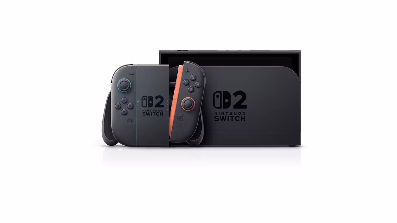 thumbnail image 2 of Nintendo Switch 2 Mario Kart World Edition with Extra Joy-Cons, Racing Wheel Set of 2, and MightySkins Console Skin Voucher, 2 of 5