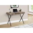 thumbnail image 3 of Monarch Specialties Computer Desk, Home Office, Laptop, Left, Right Set-up, Storage Drawers, 42"l, Work, Metal, Laminate, Brown, Black, Contemporary, Modern, 3 of 4