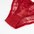 thumbnail image 4 of Sous-vêtements pour Femmes en Maille Transparente Lingerie Broderie Soutien-Gorge et String et Bas, 4 of 5