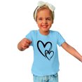 thumbnail image 2 of MeetoTime T-shirt en Coton pour Tout-Petits Enfants Garçons Filles Col Rond Saint-Valentin Imprimé Manches Courtes Haut Tee 3-10 Ans, 2 of 4