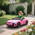 thumbnail image 2 of Aosom 12V 3.1 MPH Kids Ride on Car w/ Remote Control, Suspension, Pink, 2 of 10