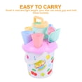 thumbnail image 3 of MasteelfCA 8pcs/Set Child Sand Bucket Interesting Kids Beach Bucket Toy Mini Bucket Toys, 3 of 8