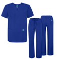 thumbnail image 1 of Adar Mens Medical Scrubs Set Medical Uniforms - Roomy Fit (30 Colors), 1 of 7