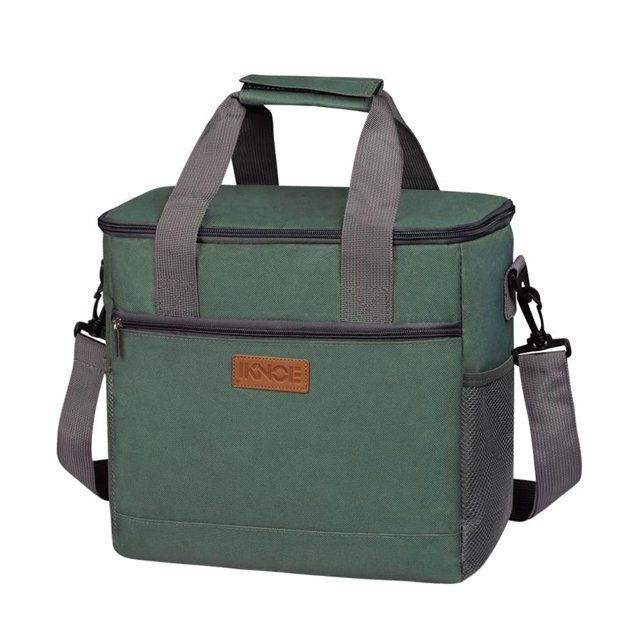 Large foldable cooler bag, 15L insulated bag, leak-proof lunch cooler bag