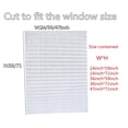 thumbnail image 2 of Garayma 1pcs Ripple Shape Temporary Light Filtering Paper Shades for Windows Cordless No Drill Self Adhesive Pleated Paper Blinds Free Cut Size 50% Light Filtering Shades, 2 of 13