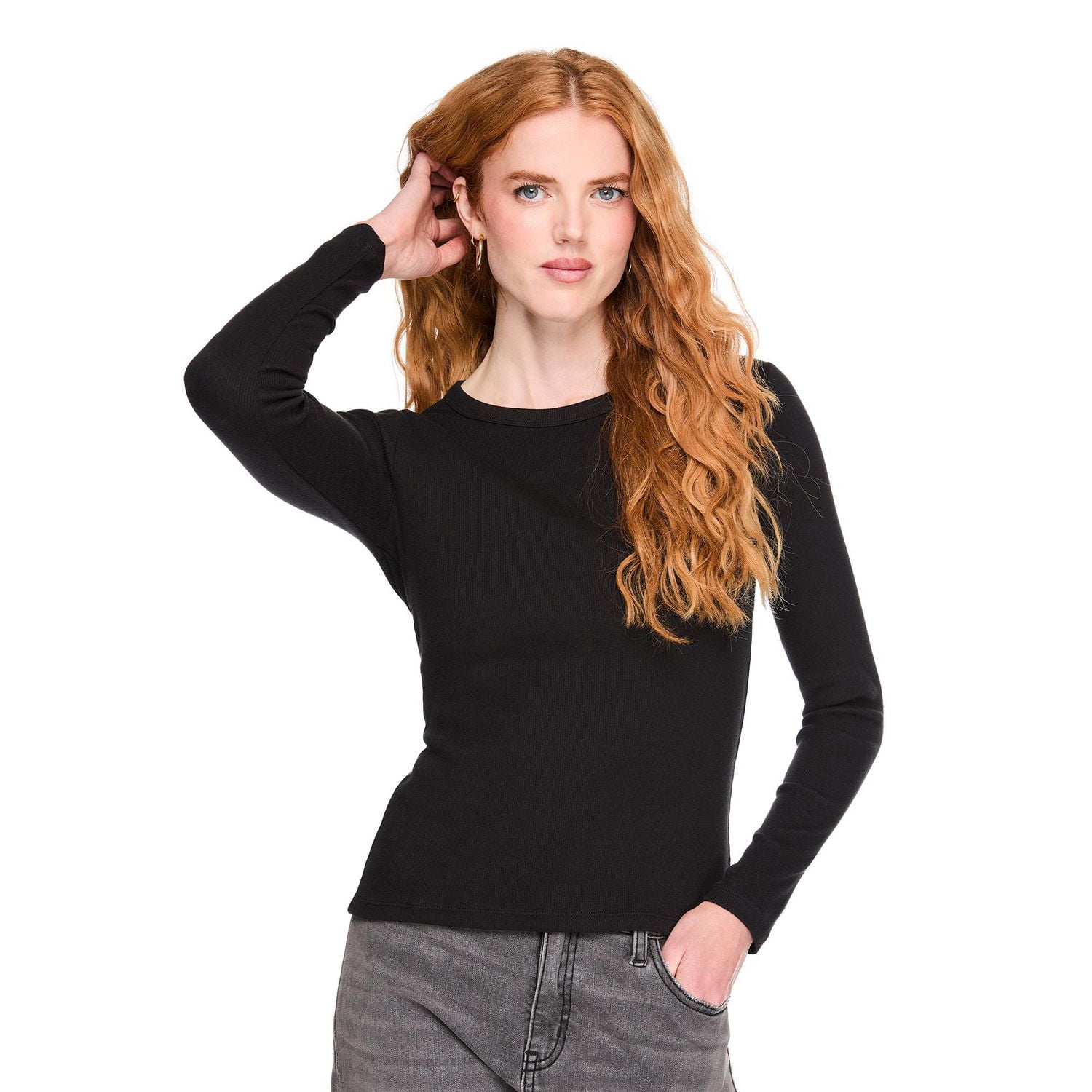 George Women's Long-Sleeve Rib T-Shirt