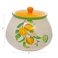 thumbnail image 2 of IH Casa Decor Ceramic Lemon Canister, 2 of 4