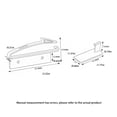 thumbnail image 3 of tredstone 4 Pieces Cabinet Lock Living Room Kitchen Childproof Sliding Drawer Locks 1Set, 3 of 6