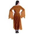 thumbnail image 4 of Moomaya Boléro en Georgette Imprimé à devant Ouvert, Manches Fendues, Couvre-Maillot de Plage pour Femmes, 4 of 5