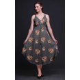 thumbnail image 2 of Bimba Robe Midi d'Été Imprimée à Fleurs pour Femmes, Col en V, Tenue de Vacances - TTTG, 2 of 5