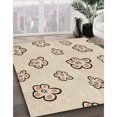 thumbnail image 3 of Ahgly Company Tapis de Zone Beige pour Intérieur, Lavable à la Machine, Rond, Style Transitionnel, Mocassin, 4 Pieds Rond, 3 of 7