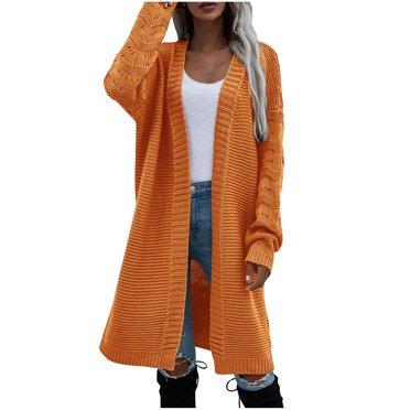 CEHVOM Cardigan Tricoté Long Décontracté pour Femmes en Solde