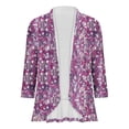 thumbnail image 4 of Pisexur Womens Jacket Open Front Cardigans Plus Size Jackets Coats Fall Jackets Women's Non Positioning Printed Fashionable Loose Lace Cardigan Top, 4 of 4