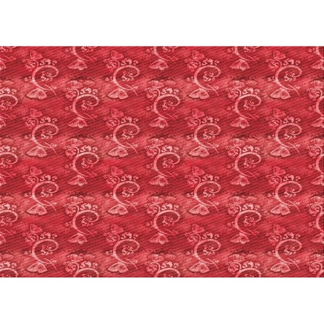 Ahgly Company Tapis Rectangulaire Lavable en Machine Rouge Transitionnel, 8 Pieds x 12 Pieds