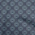 thumbnail image 1 of oneOone Polyester Spandex Blue Fabric Asian Batik Ogee Sewing Material Print Fabric By The Yard 56 Inch Wide, 1 of 4