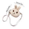 thumbnail image 3 of Dvkptbk Cute Plushed Rabbited Crossbody Bag Fashion Princess Coin Purse Baby Girl Accessory Bag easter decorations, 3 of 6