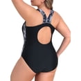 thumbnail image 5 of Charmo Plus Size Swimsuit for Womens One Piece Athletic Racerback Bathing Suits, 5 of 5