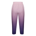thumbnail image 4 of Yuyuzo Womens Plus Size Capris High Waisted Straight Leg Solid Color Bottom Capri Pants for Women 3/4 Slacks, 4 of 5