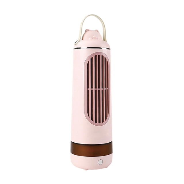 Desktop Portable Fan With Three Wind Speeds Automatic Oscillating Head With Night Light For A Cool And Soothing Feeling Suitable For Home Office And Bedroom Use