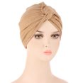 thumbnail image 1 of Turbans pour Femmes Nœud Pré-Noué Bonnet Bonnet Bonnet Chapeaux, 1 of 3