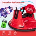 thumbnail image 4 of Honeyjoy 12V Bumper Car for Kids Toddlers Electric Ride On Car Vehicle with 360° Spin Red, 4 of 10