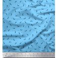 thumbnail image 1 of Soimoi Velvet Fabric Triangle & Rocket Cartoon Print Fabric by Yard 58 Inch Wide, 1 of 3