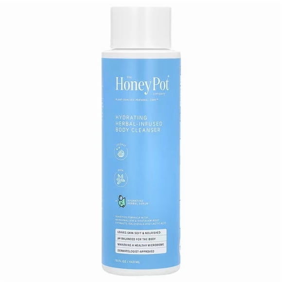 The Honey Pot Company, Hydrating Herbal-Infused Body Cleanser, Coconut & Shea, 15 fl oz (443 ml)