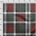 thumbnail image 2 of oneOone Silk Tabby Fabric Tartan Check Fabric Prints By Yard 42 Inch Wide, 2 of 4