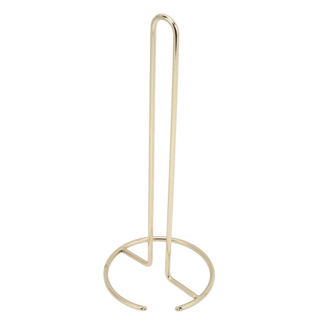 Tissue Reserve Paper Holder, Iron Material Good Toughness Wrought Iron Tissue Holder For Desktop Gold