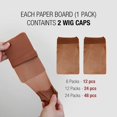thumbnail image 4 of 48 PCS! Perfect Fit Ultra Thin & Expandable Stocking Wig Cap, Each pack contains 2 wig caps (24 pack, Black), 4 of 5