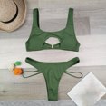 thumbnail image 2 of Birdeem Ensembles de Bikinis pour Femmes, Couleur Unie, Mode Décontractée, à Larges Bretelles, Ajourés, 2 of 8