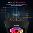 thumbnail image 3 of AQVIN - AQB70 Gaming PC Tower with Intel Core i7 Up to 4.60Ghz, RTX 3050 GDDR6 6GB Graphics Card, 1TB NVMe SSD 16GB RAM Memory, RGB Fans, Windows 11 Pro - Black, 3 of 5
