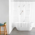 thumbnail image 1 of TIMIFIS Shower Curtain Translucent Pocket Shower Curtain Multifunctional Multi Purpose Bathroom Storage Water Proof Molds Proof Thickened Pocket Shower Curtains Shower Curtain Liner, 1 of 6