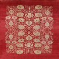 thumbnail image 1 of Ahgly Company Indoor Square Mid-Century Modern Red Oriental Area Rugs, 8' Square, 1 of 6