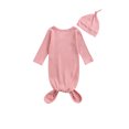 thumbnail image 3 of goowrom Sac de Couchage et Bonnet pour Bébés, Couleur Unie, Manches Longues, Col Rond, 3 of 6