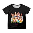 thumbnail image 1 of T-shirts à Manches Courtes pour Fille, Tenue de Pâques, Imprimé de Pâques, Col Rond Décontracté, T-Shirts Basiques, Chemises pour Filles, Taille 8-10 Ans, 1 of 4