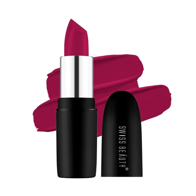 2X Swiss Beauty Pure Matte Rouge à Lèvres, 3,8 g Chacun (Bordeaux Magique)