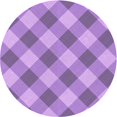 thumbnail image 1 of Ahgly Tapis Rond Lavable en Machine Intérieur Transitionnel Violet Violet, 5 Pieds Rond, 1 of 7