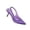 Purple, variant on Women High Heeled Shoes Pointy Toe Chunky Heel PU Slingback Ankle Strap Sandals The New Summer Large Size Pointed Soft Leather Bag Head To Match Khaki