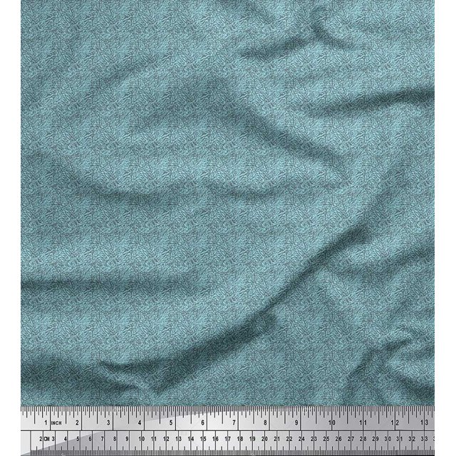 Soimoi Rayon Crepe Fabric Marble Stone Texture Small Printed Craft Fabric by The Yard 46 Inch Wide