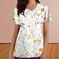thumbnail image 2 of Pisexur Womens Scrub Tops Boasting Colorful Floral Prints Along With Short Sleeve Scrub Tops Suitable for Nursing Uniforms With Convenient Pockets, 2 of 4