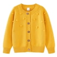 thumbnail image 3 of Cameland Children's Casual Round Neck Knit Cardigan Top Jacket Children's Buttoned Cotton Jacket, 3 of 3